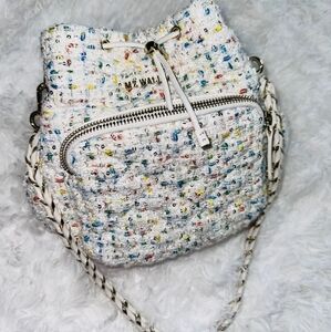 Mz Wallace Crosby Bucket White Boucle